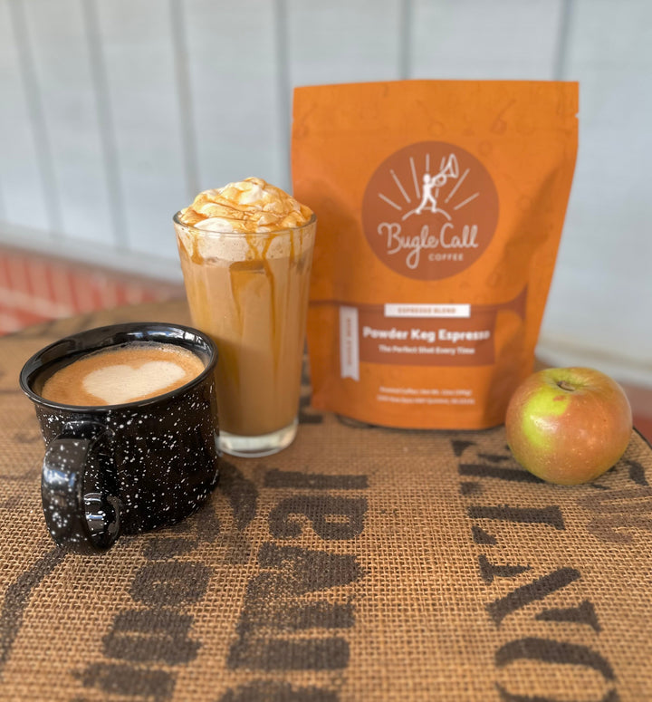 🍎☕️ Fall Recipe: Salted Caramel Apple Latte (Hot & Iced)
